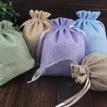 20*30 см 50 шт. ручной работы джутовый шнур мешочек для хранения для свадебной вечеринки Рождественский подарок ювелирные сумки упаковка сумки