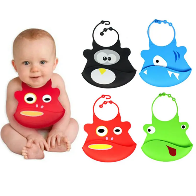 Comfy Kids Hot Selling Fashion feeding baby Bibs 1X Cartoon Skin Baby