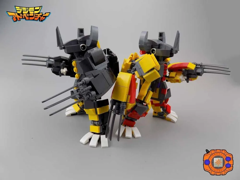 

2018 Kennie New Arrive Personal DIY Digital Monster model Blocks building WarGreymon Action Figure for Creative children gift