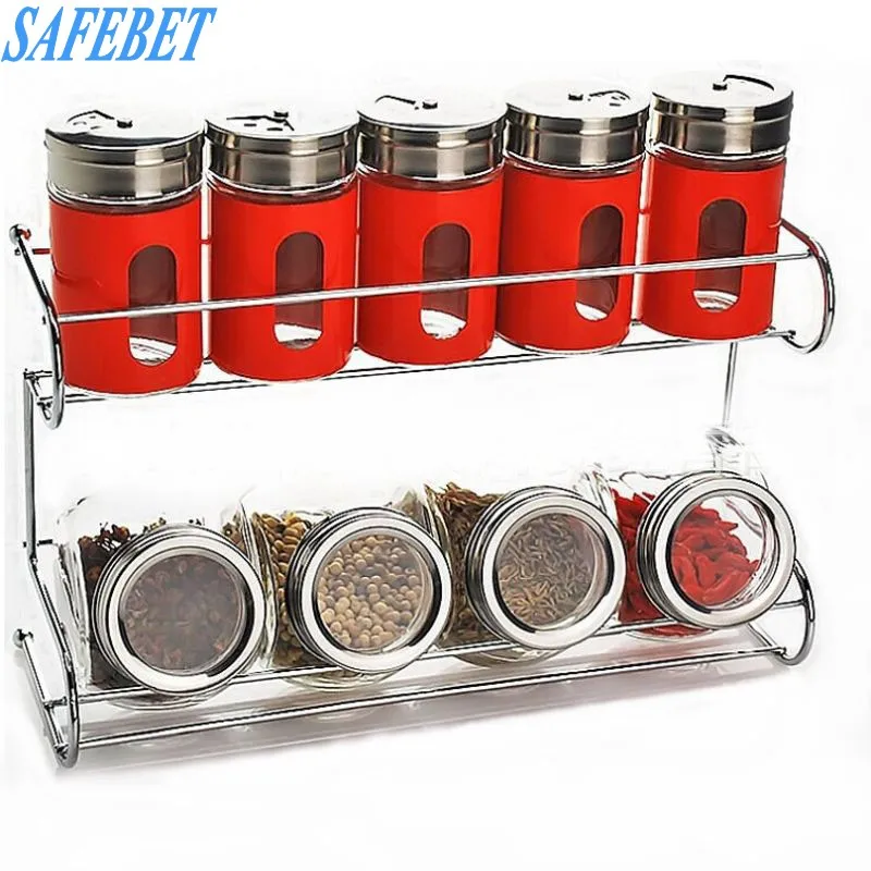 Buy SAFEBET 10 Pcs Stainless Stee Spice Storage Bottle
