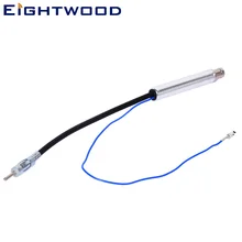 Eightwood antena automática fm am, amplificador de sinal de rádio estéreo, impulsionador de sinal iso, conector din 41585 macho para fêmea entrada