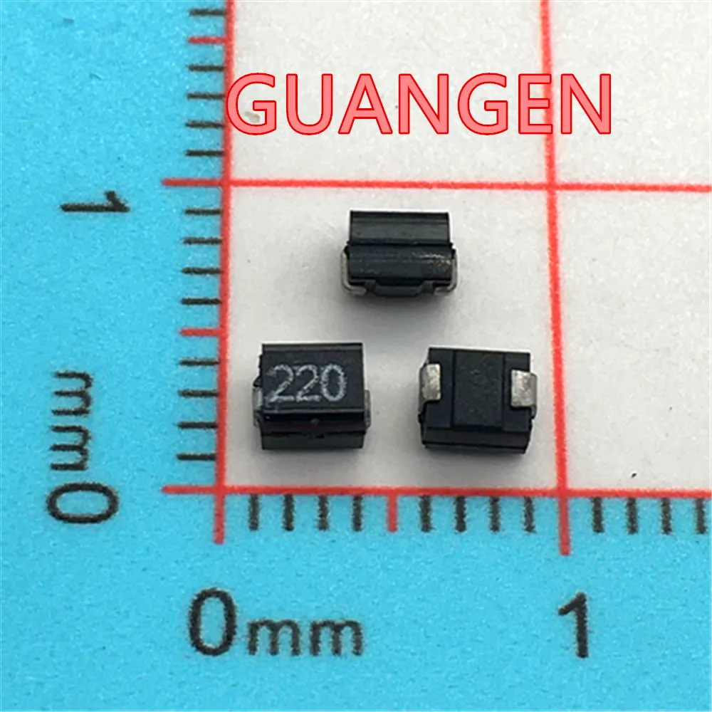 

50PCS Winding inductance 3225 1210 22UH 220 220K 10% 3.2*2.5MM Plastic seal shielding inductance High frequency high quality