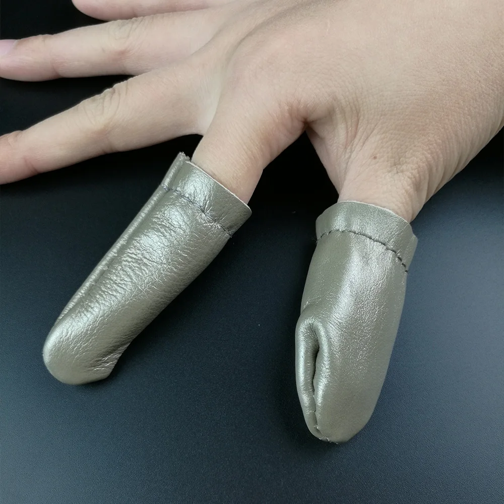 10 Pairs Safe Real Leather Needle Felting for Thumb Index Finger
