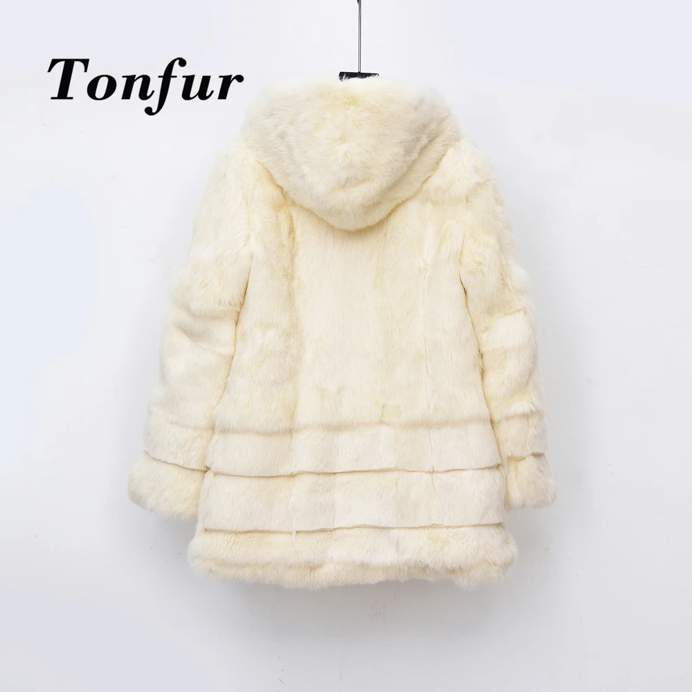 Новое теплое пальто с натуральным мехом, повседневная верхняя одежда, большие размеры, пальто с капюшоном TBSR270