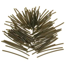 100 шт 6 см* 1 мм термоусадочные трубки рыболовные резиновые трубки маленький шланг трубы карп рыболовные принадлежности