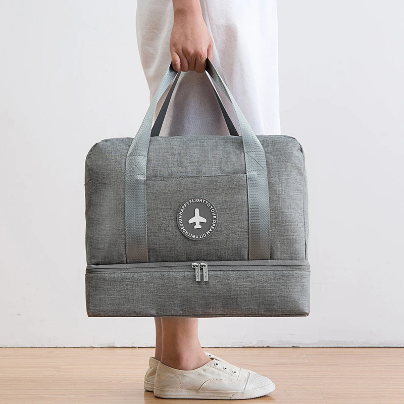

HMUNII Fashion Cationic Fabric Dry And Wet Separation Bag, Waterproof Shoes Bag Oxford Packaging Storage Bags Travel Accessories