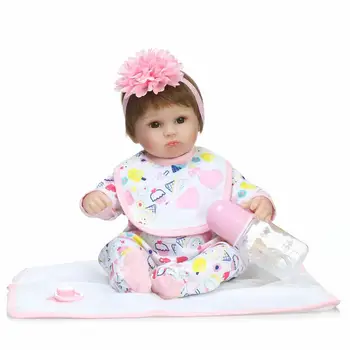 

42CM Girl Princess Dolls Reborn Babies Vinyl Newborn Dolls Girl's Playmates Accompany Toys Kid's Toys Gifts Princess Dress Doll