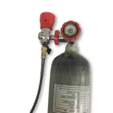 With valve & filling 3L 4500psi 30Mpa Carbon Fiber SCUBA Tank with Empty Weight 2kg for Airforce Condor -K