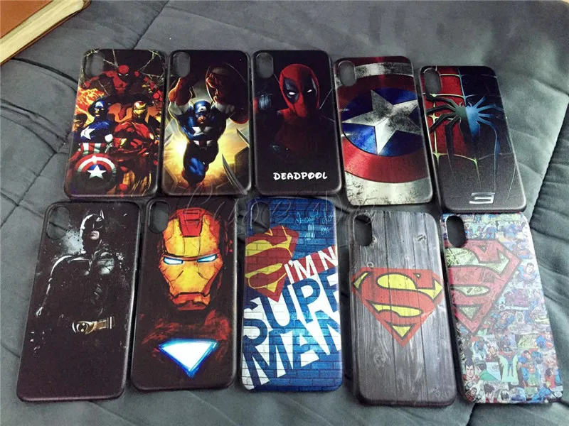 Marvel чехол с суперменом чехол для iPhone X 8 7 6s 6 Plus 5S Бэтмен Железный человек паук для iPhone7 iPhone8 iPhone6 супергерой