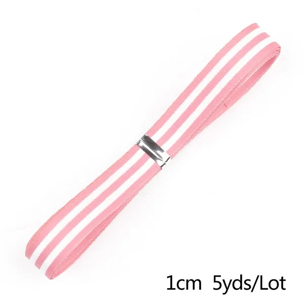 Light Pink 5 ярдов 10 мм полоса атласная лента ленты для свадебной вечеринки Decoartion Подарочная упаковка DIY Искусство и ремесла бант для волос Швейные аксессуары - Цвет: Light Pink