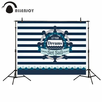 

Allenjoy backgrounds for photo studio Deep blue sailing travel dream children new background photocall customize photo printed