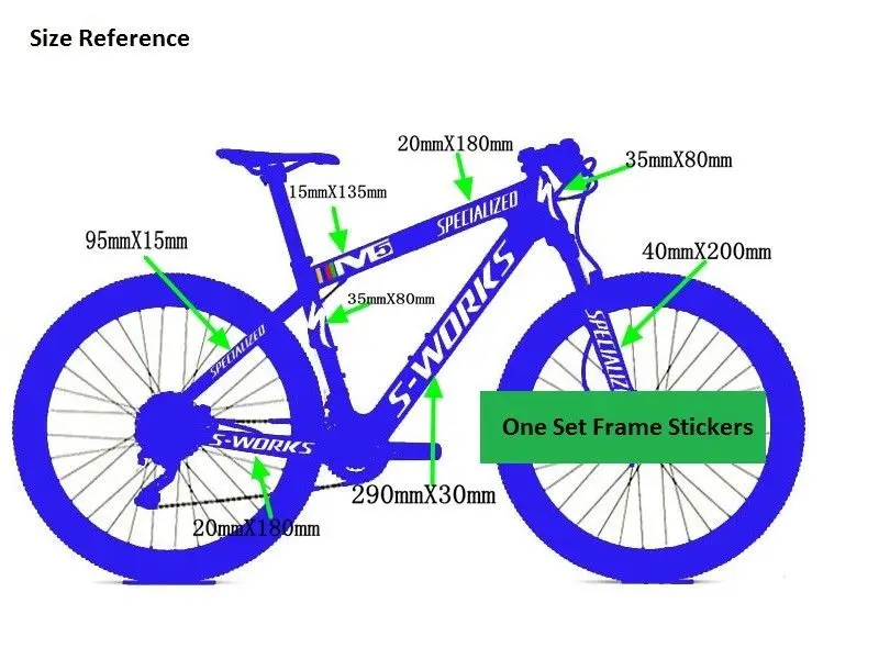 Рамка наклейки Набор для M5 S-Works MTB велосипед Велоспорт Цикл Гонки наклейки