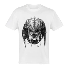 Movie AVP Alien vs Predator футболка белого цвета с коротким рукавом Alien AVP Darthworks футболка модная мужская AVP футболка