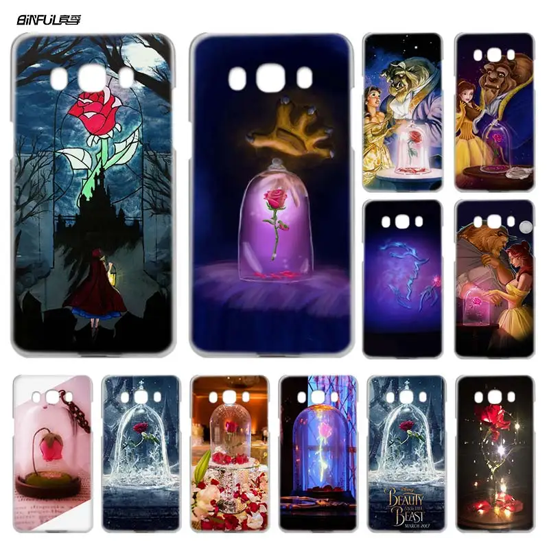 

Beauty and the beast rose Case for Samsung Galaxy J1 J3 J5 J7 2016 2017 J5 J7 Prime Hard Clear PC Fundas Capa Phone Cover Coque