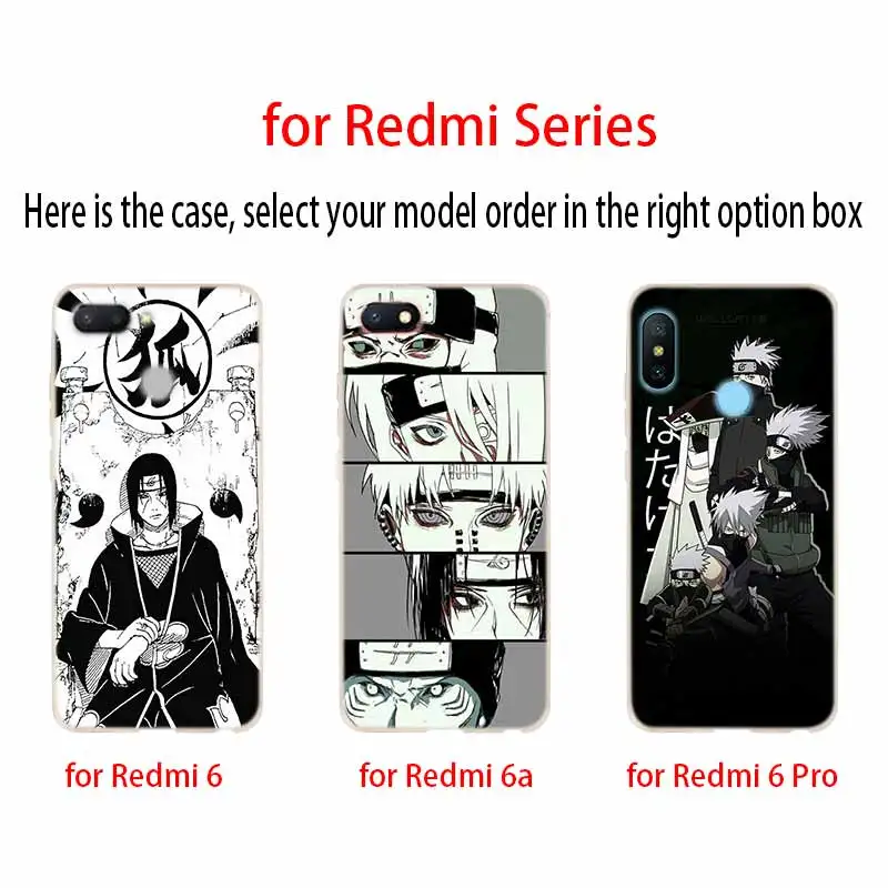 Naruto character anime Case For Xiaomi Redmi Redmi Note 9 8 7 6 5 pro Cover Redmi 9a 8a 7a 6a 5a 8t y3 Naruto character anime Case For Xiaomi Redmi Redmi Note 9 8 7 6 5 pro Cover Redmi 9a 8a 7a 6a 5a 8t y3