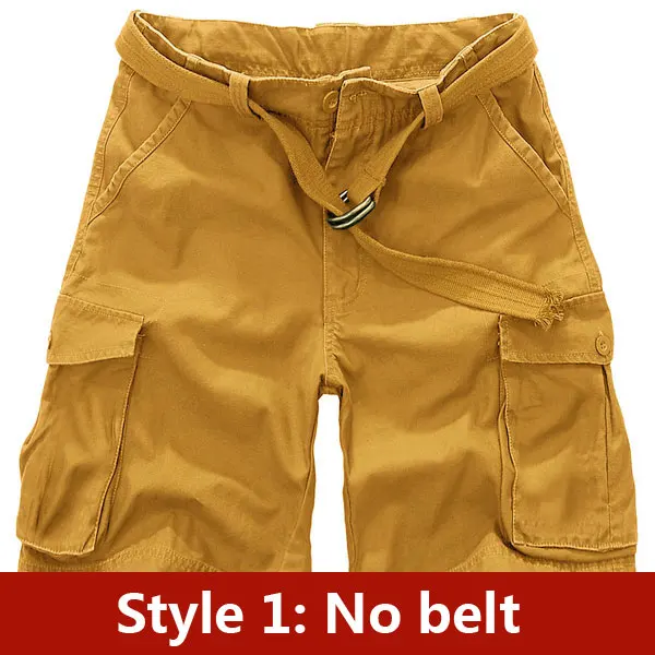 Стиль, летние Брендовые мужские хлопковые шорты, мужские повседневные камуфляжные шорты, размер s-xxxl - Цвет: 1 Yellow