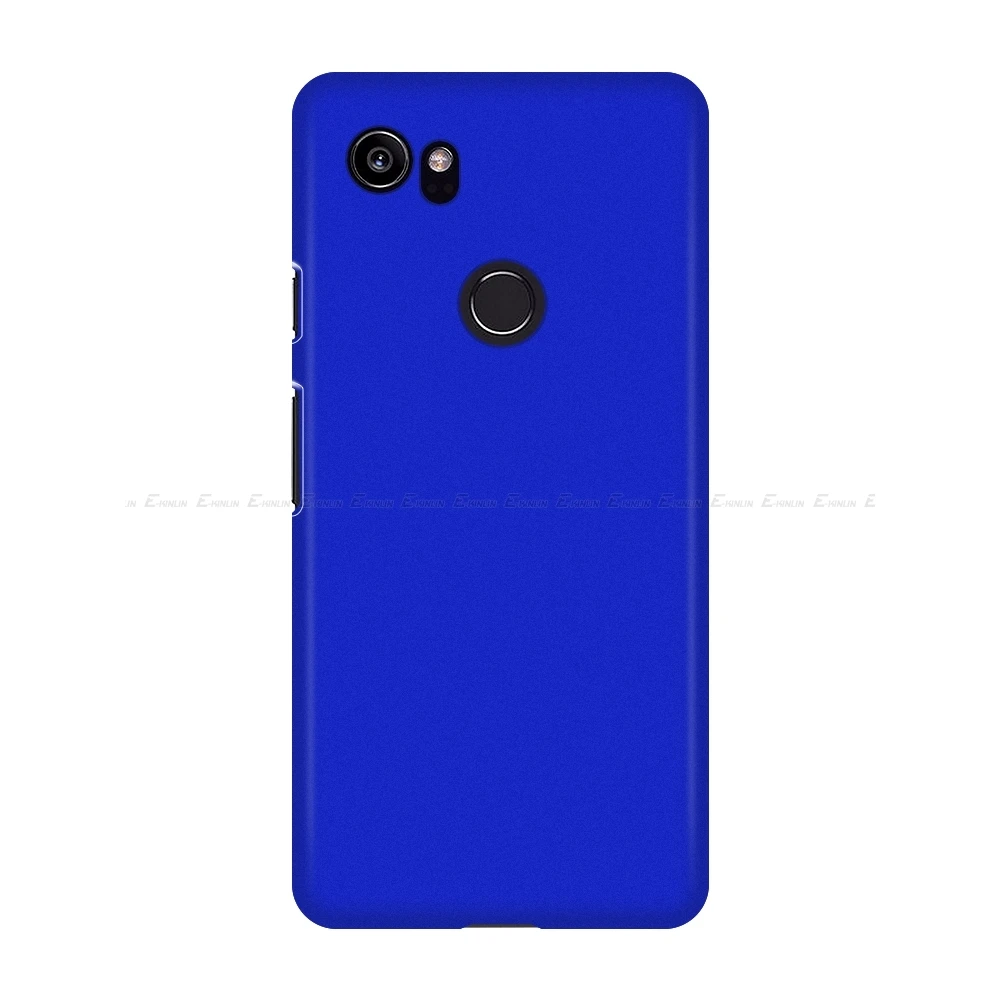 Ультратонкий чехол для телефона Google Pixel 4 3a 3 2 XL 4XL 3aXL 3XL 2XL матовая Жесткая Пластиковая Задняя крышка из поликарбоната - Цвет: Темно-синий