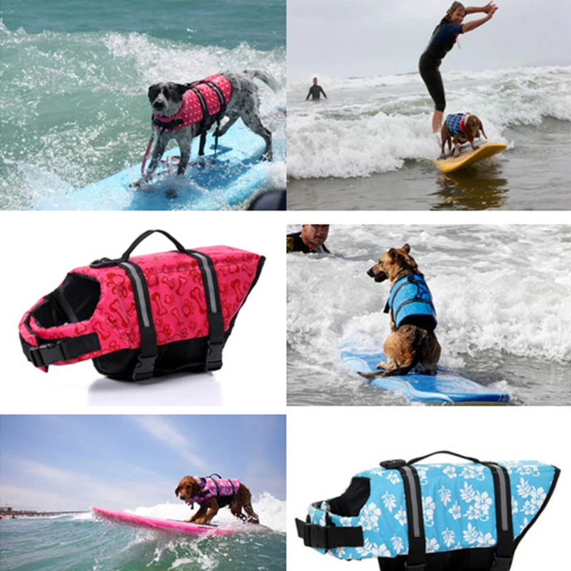 

10 Style Oxford Breathable Mesh Pet Dog Life Jacket Summer Dog Swimwear Puppy Life Vest Safety Clothes For Dogs XXL large Size