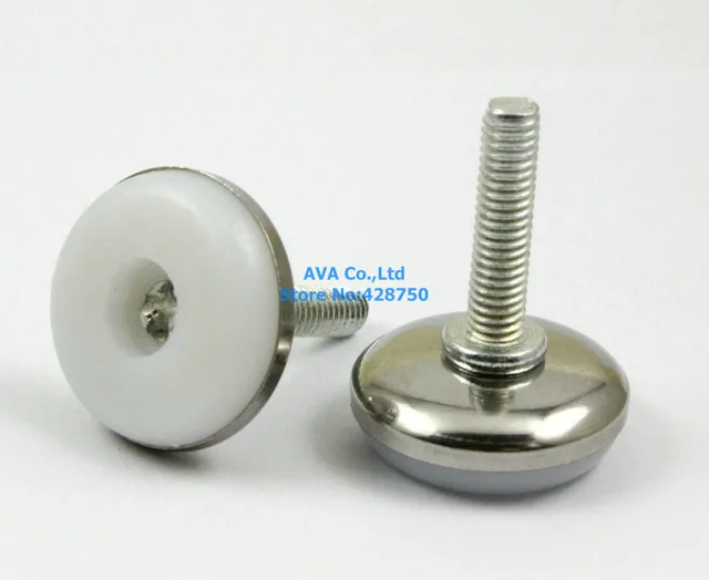 20 Pieces 28mm Base M6x23mm Adjustable Furniture Leg Table Leveling