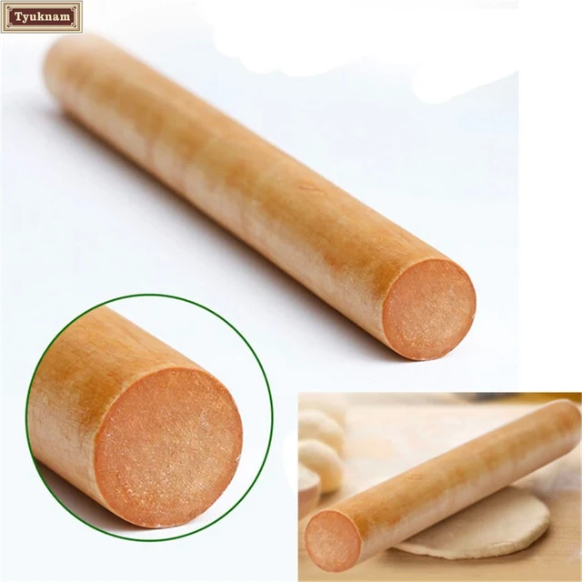 Legno naturale 28 cm Mattarello Rullo di Fabbricazione Della Torta ... Legno naturale 28 cm Mattarello Rullo di Fabbricazione Della Torta ...