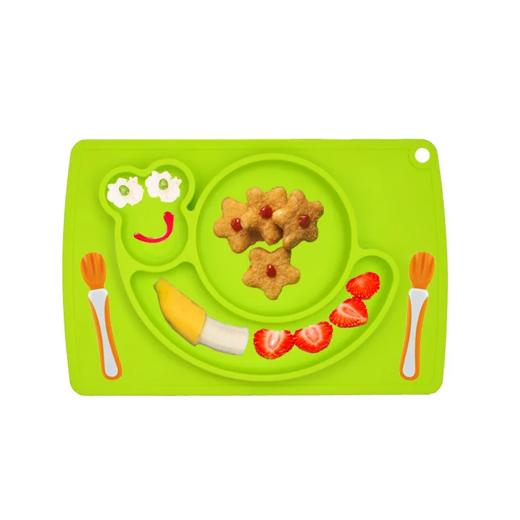 FDA Silicone Placemat Bar Mat Baby Kids Cloud Shaped Plate Mat Table Mat Set Home Kitchen Eating
