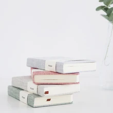 А6 Простой чистый цвет ткань ручной книги пустые страницы, связанные с горизонтальной записной книгой А5 канцелярские принадлежности Дневник Книга