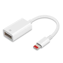 PAIAIP освещение к USB адаптеру камеры OTG кабель для iPhone/iPad, USB мама подключения звуковая карта, U диск, MIDI клавиатура, ЦАП и т. Д