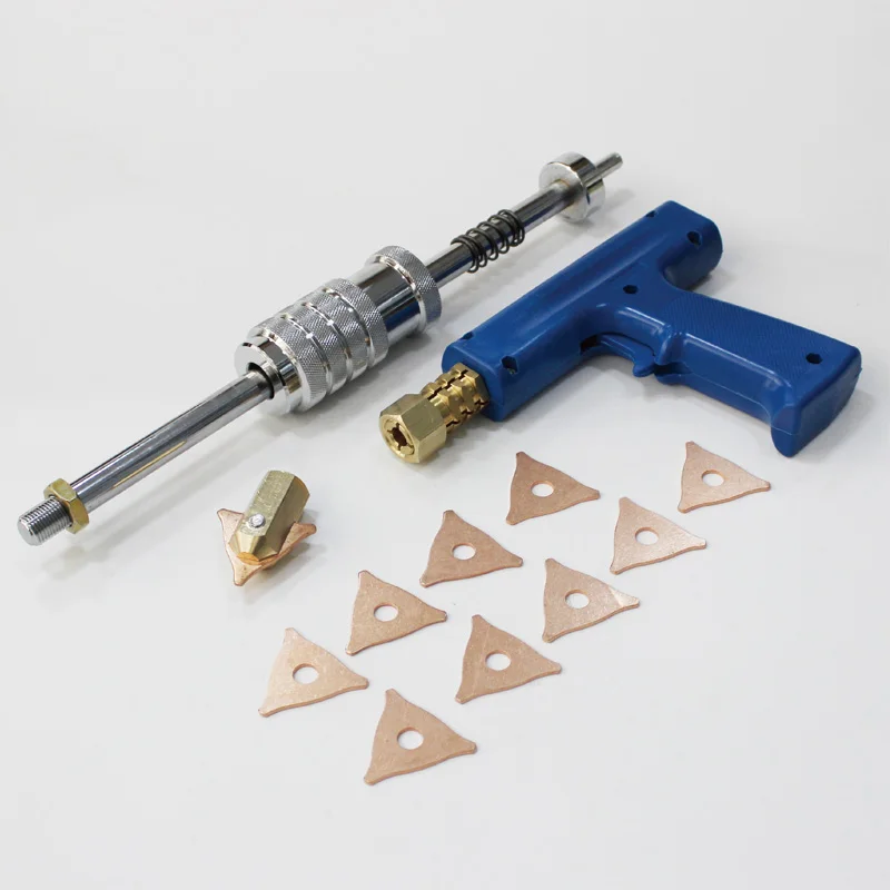 

stud gun slide hammer uni spotter deluxe starter plus kit tri hook chuck stinger hunter car auto body dent removal welding tools