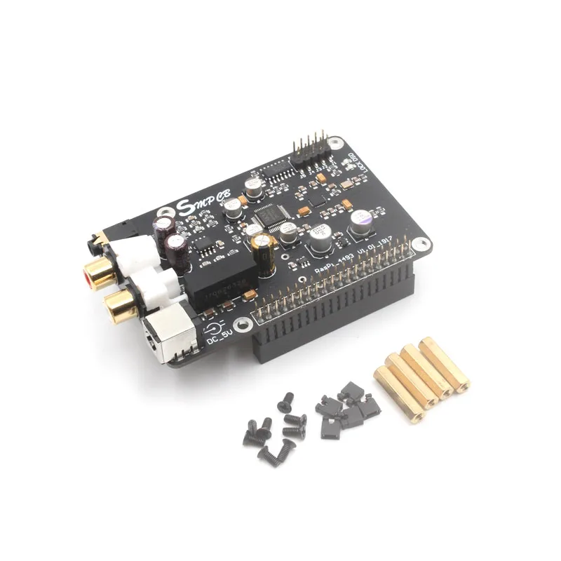 Плата декодера AK4493 DAC цифровой сетевой плеер I2S 32 бит 384 кГц DSD128 для Raspberry Pi 4B 2B 3B + G6