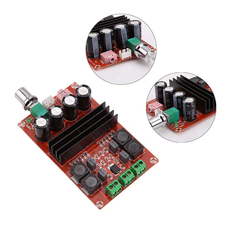 Aokin XH M190 TDA3116D2 плата цифрового усилителя мощности TPA3116 2X100W двухканальная Плата 12 24