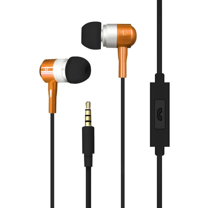 Best Unlimited purchase Metal Subwoofer Mobile Music Headset High Elastic In Ear Type Digital Earphone Stereo Sound Earbuds