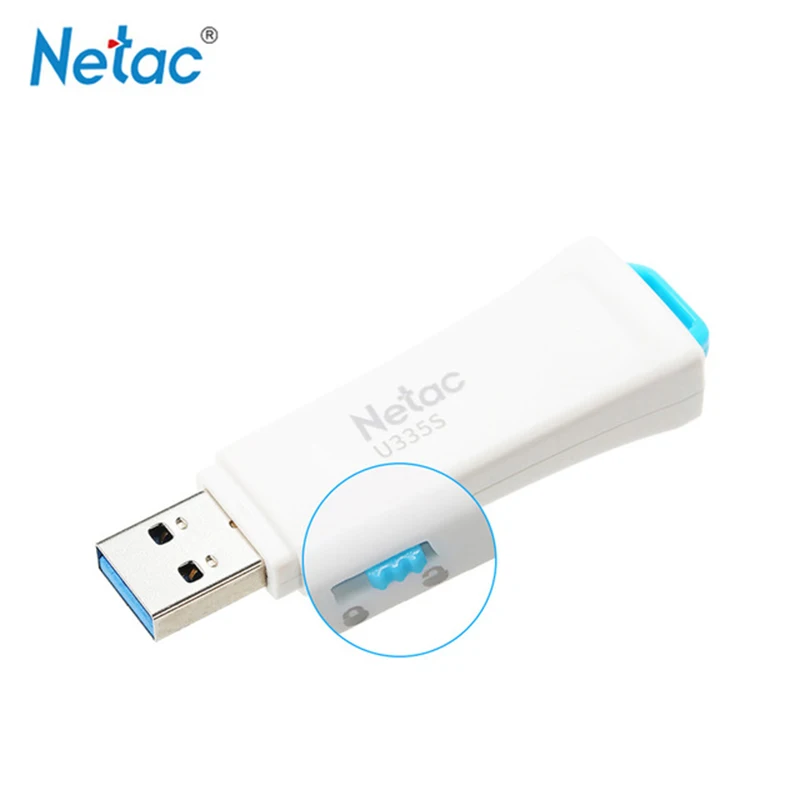 USB флеш-накопитель Netac U335S, 16 ГБ, 32 ГБ, 64 ГБ, 128 ГБ, USB3.0, защитный переключатель, аппаратное блокирование, флешка, ручка, карта памяти