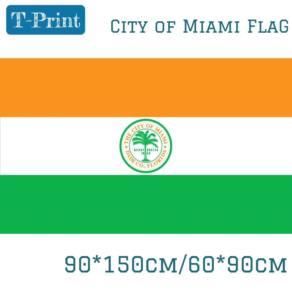 USA City of Miami Banner  Fahnen Flaggen 30x45cm 