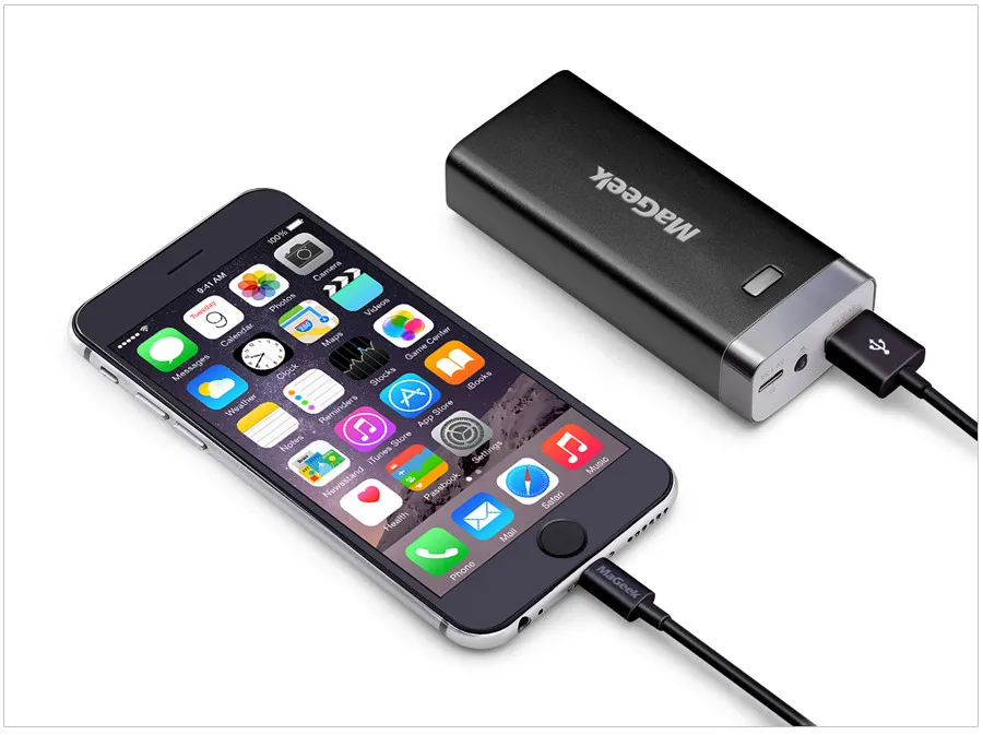 MaGeek Power Bank 6400mAh External Backup Battery Portable  for iPad iPhone Samsung HTC LG Cell Phones external battery