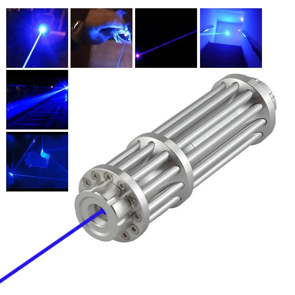 Настоящее Мощность 445nm-450nm 1 Вт Синий лазерная указка Мощность ful фонарик Фокус Видимый луч модуль лазерного качества горения лазерные
