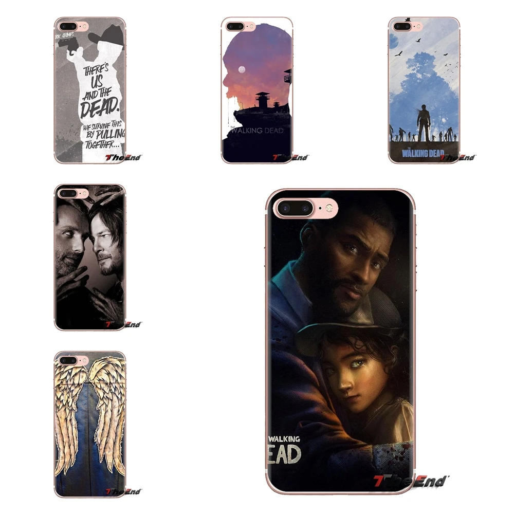 

Silicone Phone Cover Bag For Huawei Mate Honor 4C 5C 5X 6X 7 7A 7C 8 9 10 8C 8X 20 Lite Pro The Walking Dead game Poster Pattern