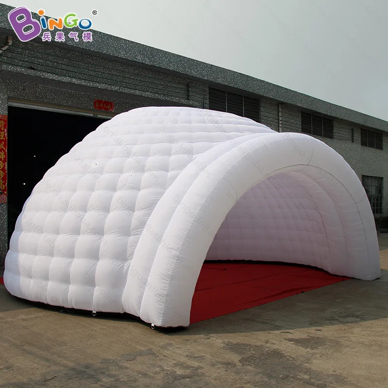  LED lighting color change inflatable white igloo half dome tent for outdoor party camping