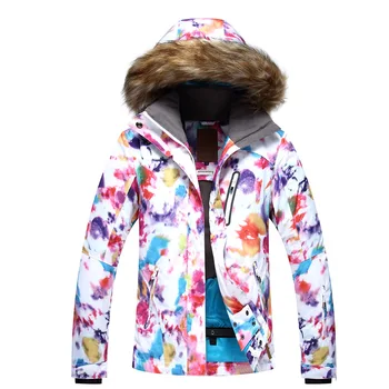 

Gsou snow ski wear women's singles double boards outdoor thermal insulation ventilation windproof ladies skiing hiking jackets