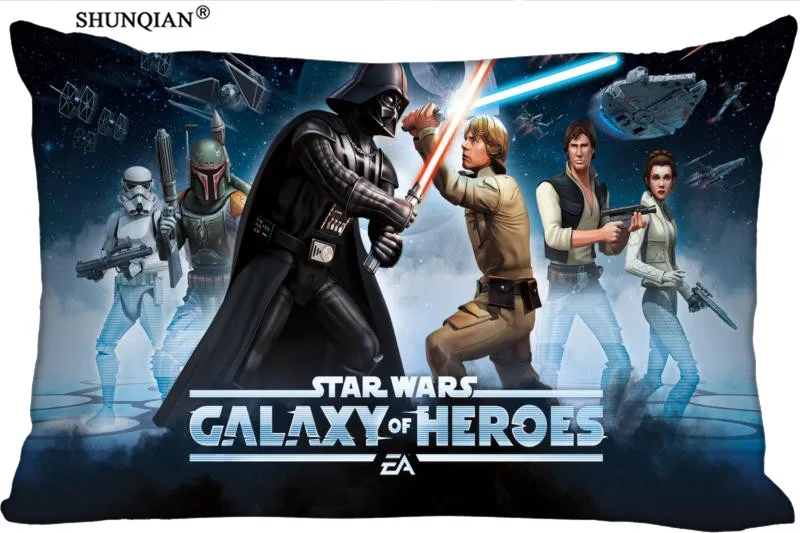 New Classic star wars Rectangle Pillowcases zipper Custom Pillow Case