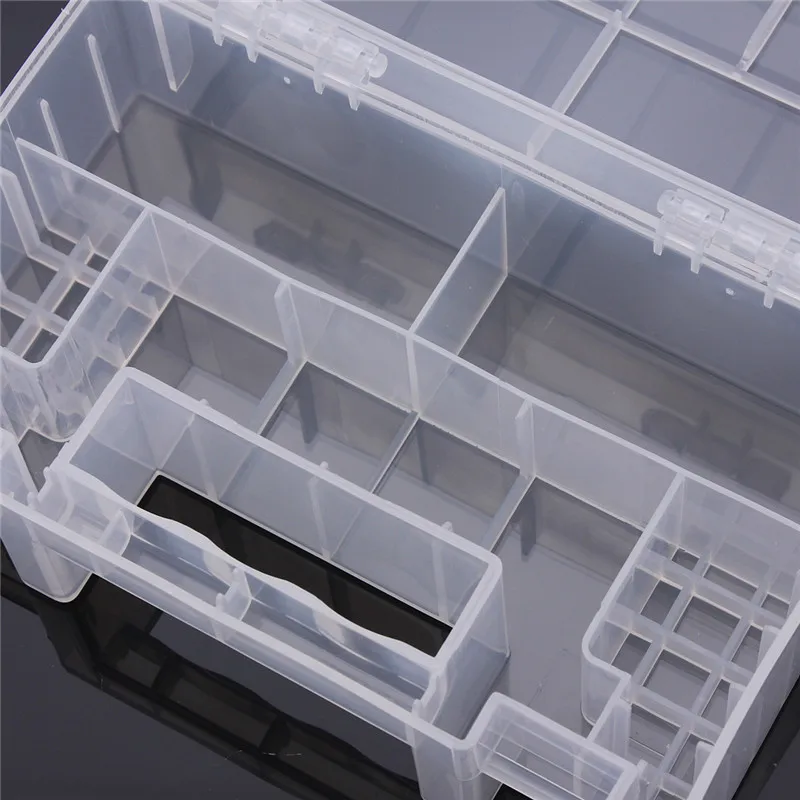 Прозрачный жесткий пластиковый чехол-держатель, коробка для хранения для батареек AA, AAA, C
