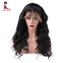 Body Wave 180% Density Full Lace Human Hair Wigs Pre Plucked Brazilian Remy Hair Honey Queen