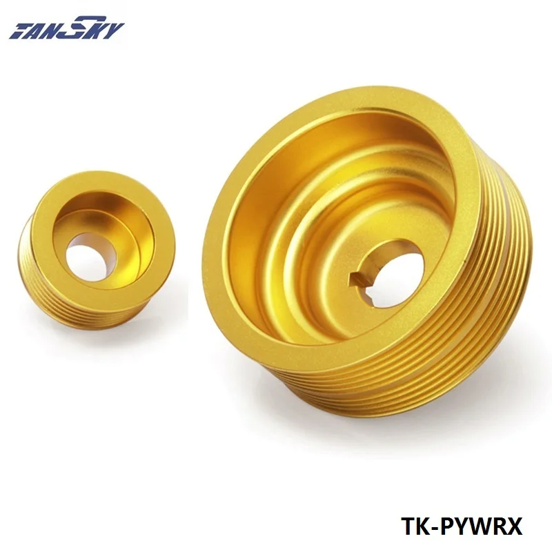 Prix pour TANSKY-Pour SUBARU IMPREZA WRX 2.0 TURBO ALUMINIUM LÉGER MANIVELLE MOTEUR POULIE D'or TK-PYWRX Prix pour TANSKY-Pour SUBARU IMPREZA WRX 2.0 TURBO ALUMINIUM LÉGER MANIVELLE MOTEUR POULIE D'or TK-PYWRX