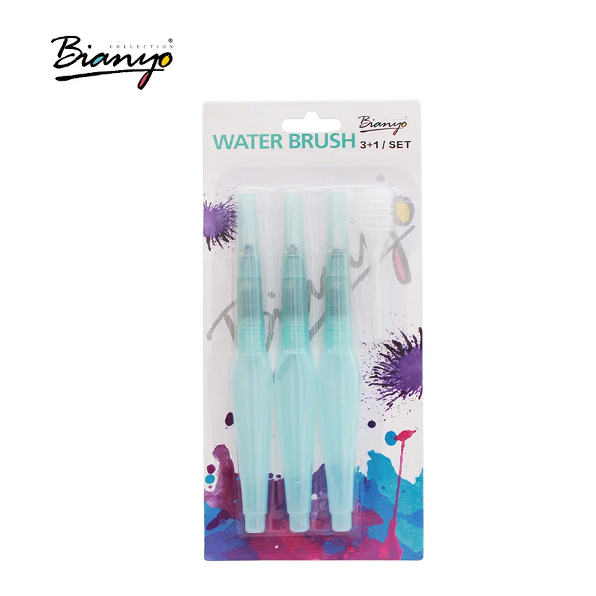 Bianyo фломастеры для водной кисти 3 + 1 художественной рисования Finecolor ручка