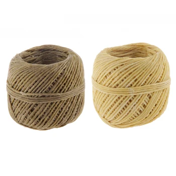 

New Hot Organic Fiber Wick with Natural Beeswax Coating Candle Wick DIY 200 Feet Cigar Accessories Supplies