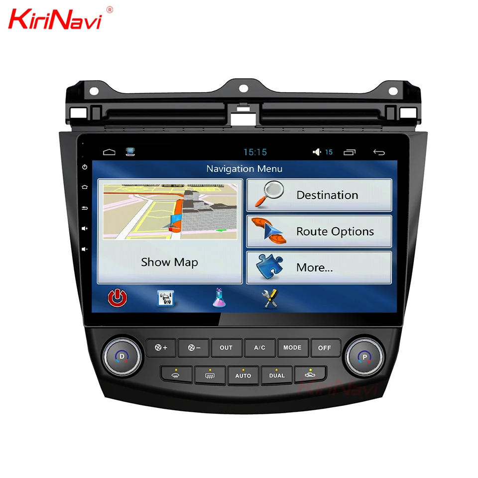 Excellent KiriNavi Octa Core Android 7.1 Car DVD Player For Honda Accord GPS Navigation Android Multimedia System Audio Stereo Wifi RDS BT 5