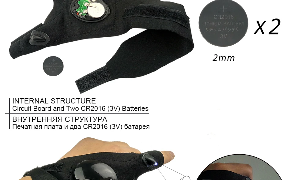 k8356 Luminous Fishing Sport LED Light Gloves Winter Fishing Outdoor Repair Car Repair Lighting Install Fish Bait Gloves (15)