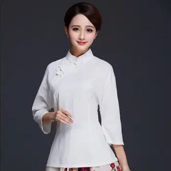 

Traditional Chinese top Women shirt Chinese shirt Lady kungfu costume Summer Hunchun