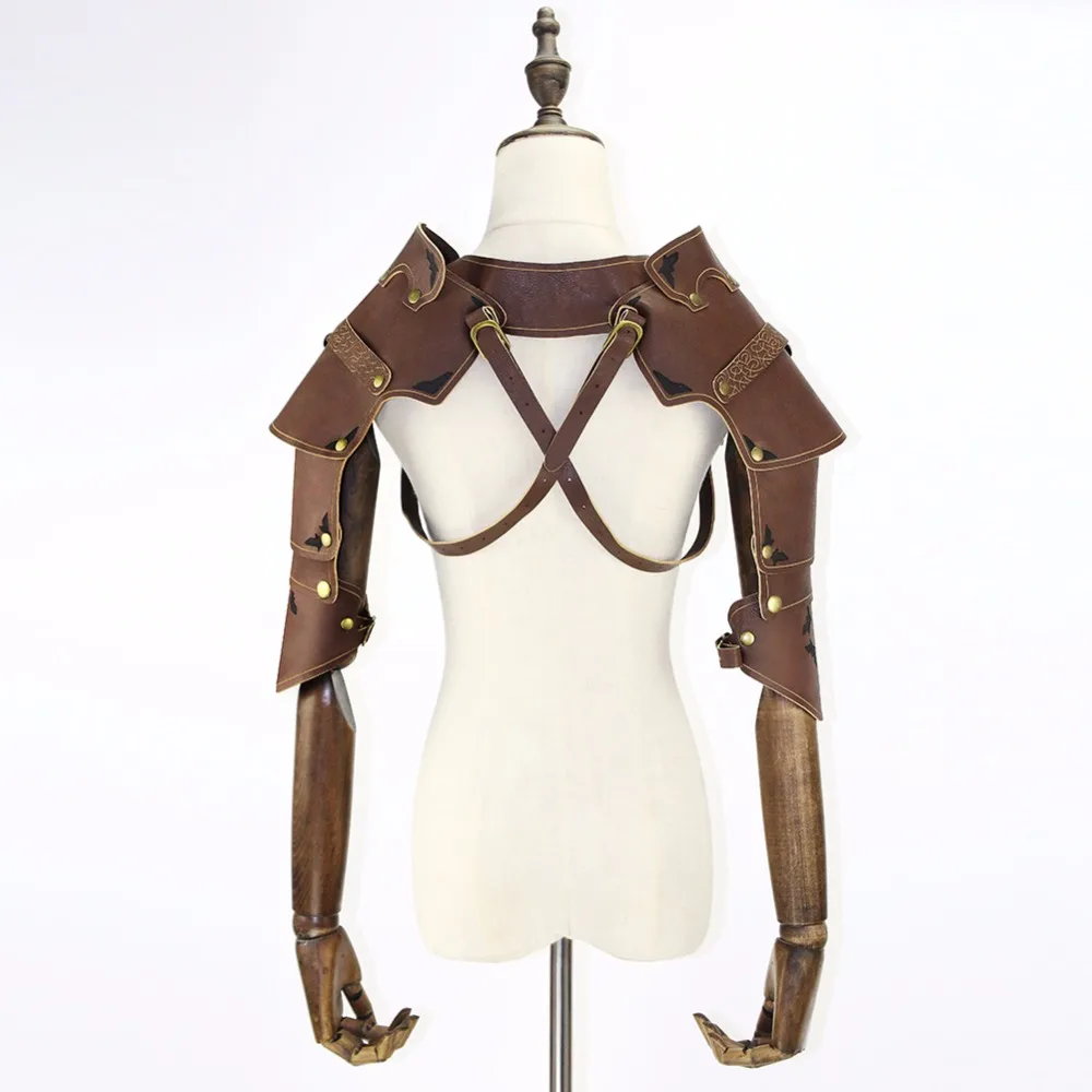 Equipo Duke Punk Cosplay Steampunk de cuero de la PU gótico armadura Vintage porque de desempeño de accesorios para los hombres y las mujeres de Halloween - 4