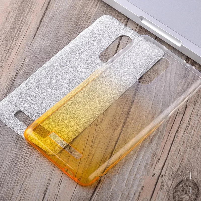 Cheap 500pcs 3in1 Glitter Bling Hybrid TPU+PC Case  For Xiaomi Redmi Mi8SE 6Pro 6A MiA2 A1 5 S Plus Note 5A 4 4X  Gradient Color Cover 2