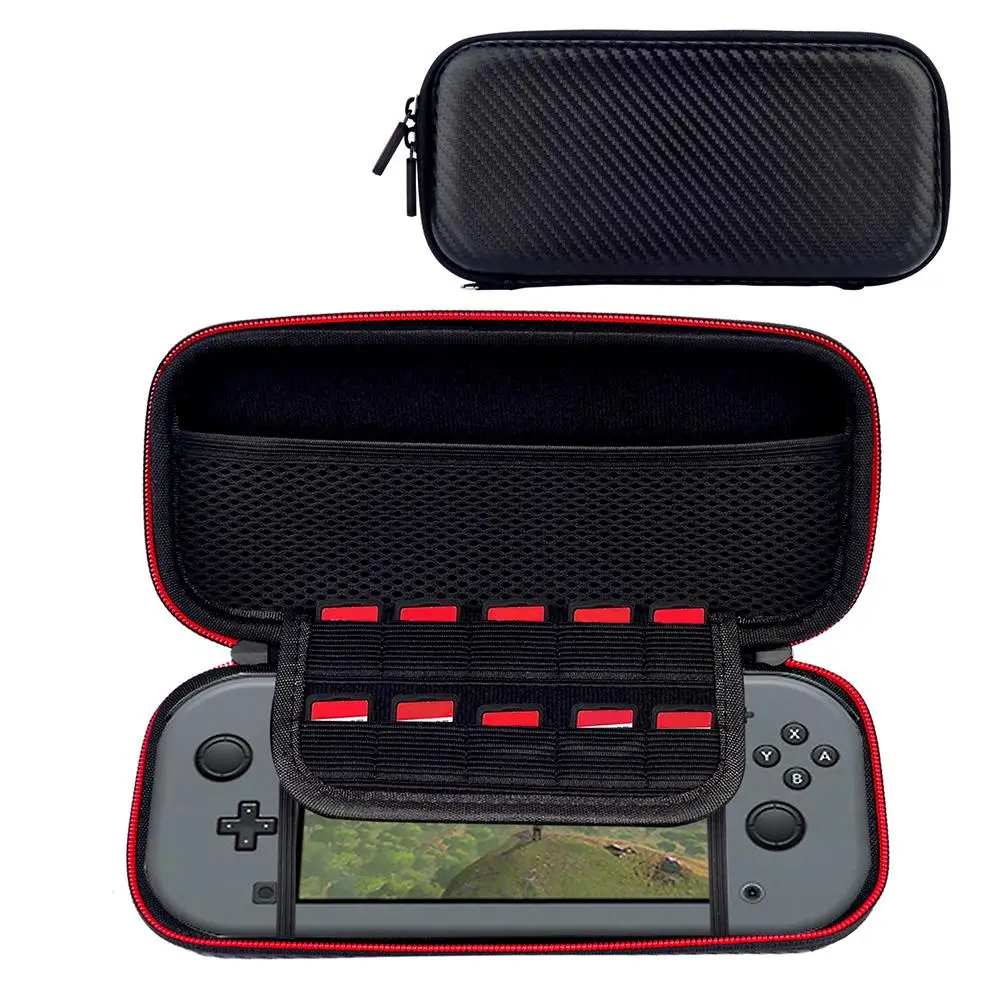 

2019 Newest EVA Traval Storage Hard Bag Case For Switch Game Console Portable Accessories For Transport Games-waterproof-Black